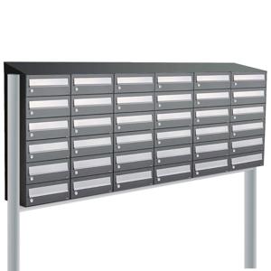 Allux Hive Set 6-Breed, 6-Hoog Met Dak Op Statief Antraciet - 40030065_6x6ds