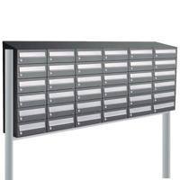 Allux Hive Set 6-Breed, 6-Hoog Met Dak Op Statief Antraciet - 40030065_6x6ds