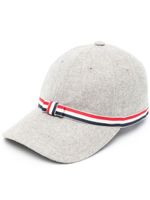 Thom Browne casquette à détail de nœud 4 bandes signature - Gris