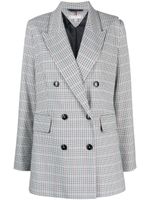 Tommy Hilfiger blazer croisé à carreaux - Bleu