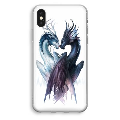 Yin Yang Dragons: iPhone X Transparant Hoesje