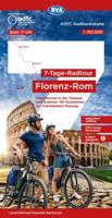 Fietskaart IT-UM ADFC Radtourenkarte Firenze - Rome fietskaart 7 daagse fietstocht | BVA BikeMedia