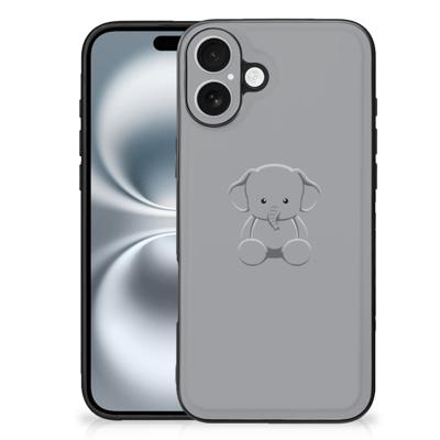 iPhone 16 Plus Hoesje Grijs Baby Olifant iPhone 16 Plus Hoesje Grijs Baby Olifant