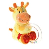 Heunec Pluche rammelaar giraffe - 12 cm - baby rammelaar