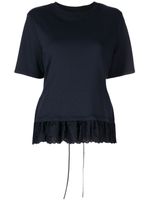 ERDEM t-shirt à ourlet péplum - Bleu