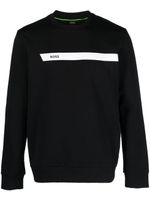 BOSS sweat à logo imprimé - Noir