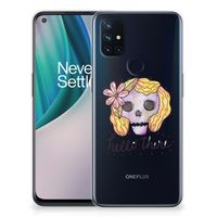 Silicone Back Case OnePlus Nord N10 5G Boho Skull