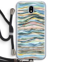Watercolor Agate: Samsung Galaxy J5 (2017) Transparant Hoesje met koord