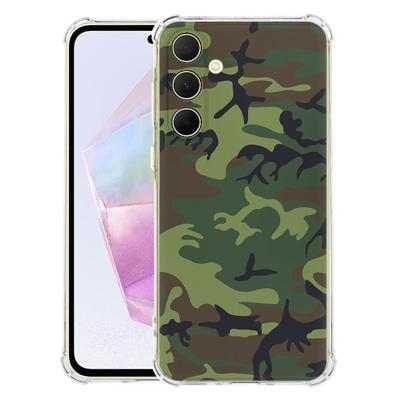 Samsung Galaxy A56 Hoesje - Army Dark TPU Antishock Samsung Galaxy A56 Hoesje - Army Dark TPU Antishock