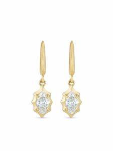 Jade Trau boucles d'oreilles Maverick en or 18ct ornées de diamants