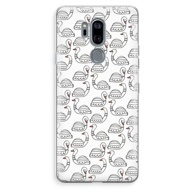 Zwanen: LG G7 Thinq Transparant Hoesje
