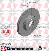 Remschijf FORMULA S COAT Z 400551530