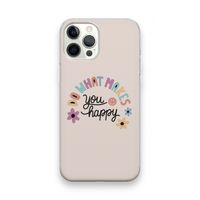 Happy days: iPhone 12 Pro Max Transparant Hoesje