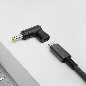 Akyga AK-ND-C16 tussenstuk voor kabels USB-C 5.5 x 3.0 mm Zwart