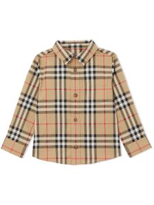 Burberry Kids chemise à motif Vintage Check - Tons neutres