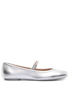 Gianvito Rossi ballerines Carla en cuir - Argent