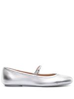 Gianvito Rossi ballerines Carla en cuir - Argent - thumbnail