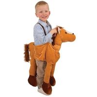 Pluche paarden kostuum voor kids One size  - - thumbnail