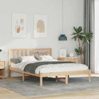 Bedframe met hoofdeinde Bruin 120 x 200 cm Massief grenenhout Bedframe met hoofdeinde Bruin 120 x 200 cm Massief grenenhout
