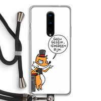 Geen Gezeik: OnePlus 8 Transparant Hoesje met koord