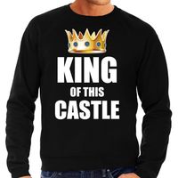 Im the king of this castle sweater / trui voor thuisblijvers tijdens Koningsdag zwart heren 2XL  - - thumbnail