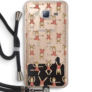 Gymboys: Samsung Galaxy J3 (2016) Transparant Hoesje met koord