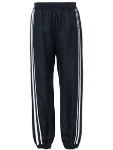 Moncler pantalon de jogging à logo brodé - Bleu