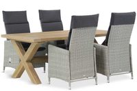 Garden Collections Madera/Oregon 200 cm dining tuinset 5-delig - thumbnail
