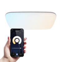 Smart plafondlamp - Vierkant - 24 Watt - 2400 lumen - 29x29cm - RGBWW - Wifi + Bluetooth - Google Home, Amazon Alexa en Siri - Frameless - Bestuurbaar via App en Stem