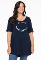 Yoek T-shirt flare PARISIENNE | Blauw | Maat 58/60