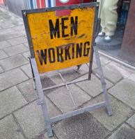 Men Working Verkeersbord - Origineel