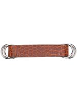 Hermès Pre-Owned porte-clés à effet peau de crocodile (2009) - Marron - thumbnail