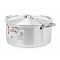 Grote Kookpan/soeppan/sauspan met deksel - Aluminium - 8 liter - oven/gas - D30 x H16 cm