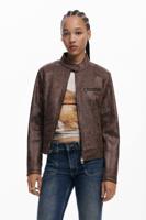 Mao-kraag jack - BROWN - L