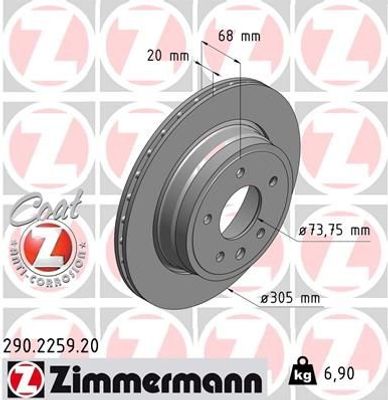 Remschijf Coat Z 290225920