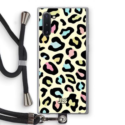 Leopard pattern: Samsung Galaxy Note 10 Transparant Hoesje met koord