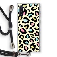 Leopard pattern: Samsung Galaxy Note 10 Transparant Hoesje met koord