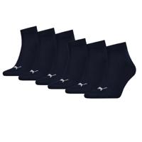 Puma Quarter Sokken Plain 6-pack Navy-43/46