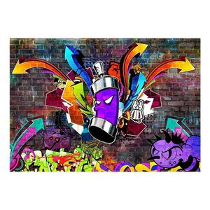 Fotobehang - Graffiti Colourful Attack 250x175cm - Vliesbehang