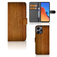 Xiaomi Redmi 12 Book Style Case Donker Hout