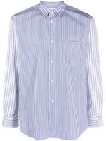 Comme Des Garçons Shirt chemise en coton à rayures - Bleu - thumbnail