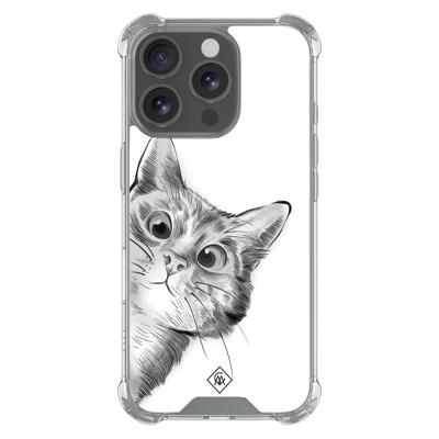 iPhone 16 Pro shockproof hoesje - Kat kiekeboe