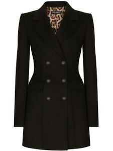 Dolce & Gabbana blazer Turlington en laine mélangée - Noir