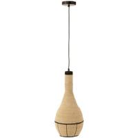 J-Line hanglamp Peer Lijnen - zeegras - naturel|zwart