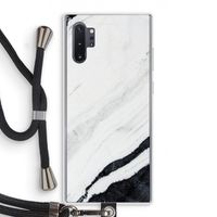 Elegante marmer: Samsung Galaxy Note 10 Plus Transparant Hoesje met koord