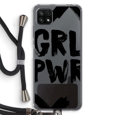 Girl Power #2: Samsung Galaxy A22 5G Transparant Hoesje met koord