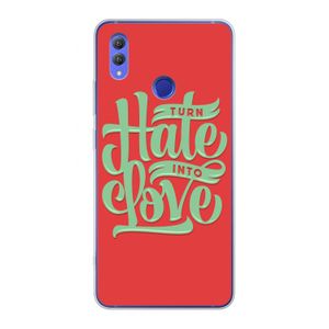 Turn hate into love: Honor Note 10 Transparant Hoesje