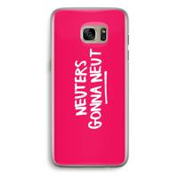 Neuters (roze): Samsung Galaxy S7 Edge Transparant Hoesje - thumbnail
