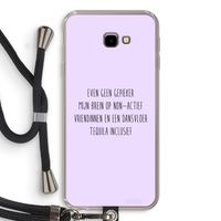 Tequila: Samsung Galaxy J4 Plus Transparant Hoesje met koord