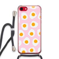 Dancing eggs: iPhone SE 2020 Transparant Hoesje met koord